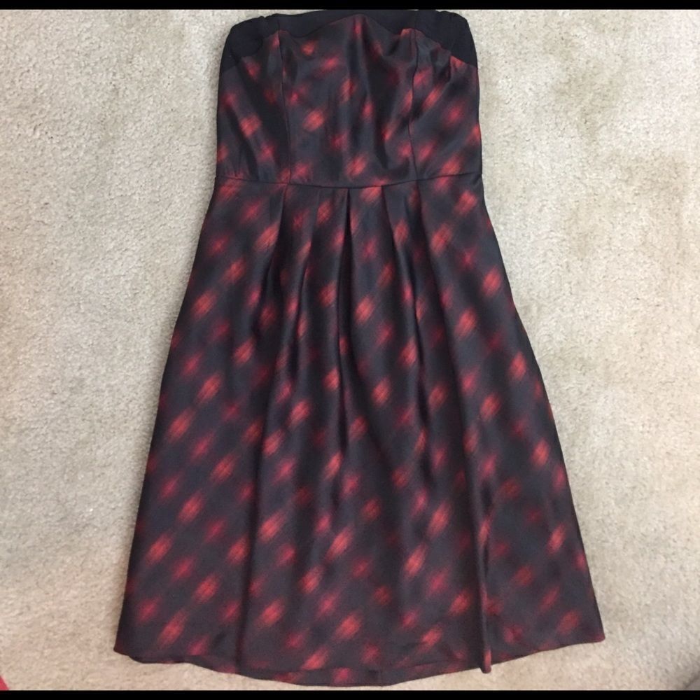 NWT The Limited Red black sleeveless dress 0